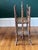 Wood Early 19th Century Aesthetic Movement Scorched Bamboo and Grasscloth British Colonial Two Tier Magazine Rack For Sale - Image 7 of 12