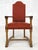 Antique French Wood and Red Fabric Chairs, Set of 8 For Sale - Image 11 of 12