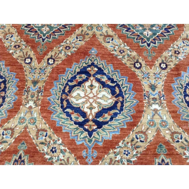 Modern Hand Knotted Wool & Cotton European Design Rug. 08'09" X 12'00" For Sale - Image 3 of 5