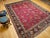 Vintage Tabriz Room Size Rug in Allover Floral Pattern in Red, Navy, Turquoise, Green For Sale - Image 10 of 12