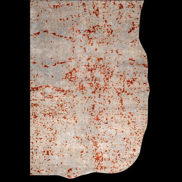 Hand-Knotted Scissors Shape Rug from DSV Carpets For Sale - Image 4 of 6