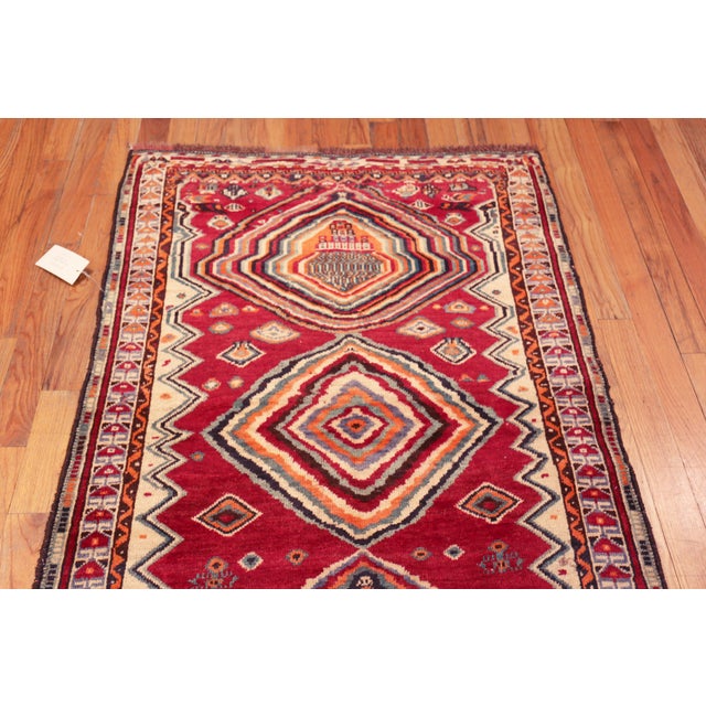 Tribal Nazmiyal Collection Vintage Persian Gabbeh Rug For Sale - Image 3 of 9
