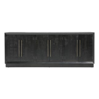 Amaris Black Pine Sideboard Credenza For Sale