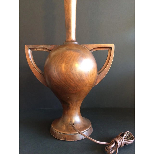 Historic & Unique Large Walnut Trophy Lamp. Aged wood adds remarkable glow to shape when illuminated. Man Cave Material at...