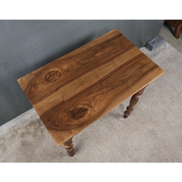 Small Louis Philippe Style Walnut Desk, 19th Century For Sale - Image 6 of 15