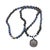 Metal Powerful Silver Black Lion Men Beaded Necklace For Sale - Image 7 of 14
