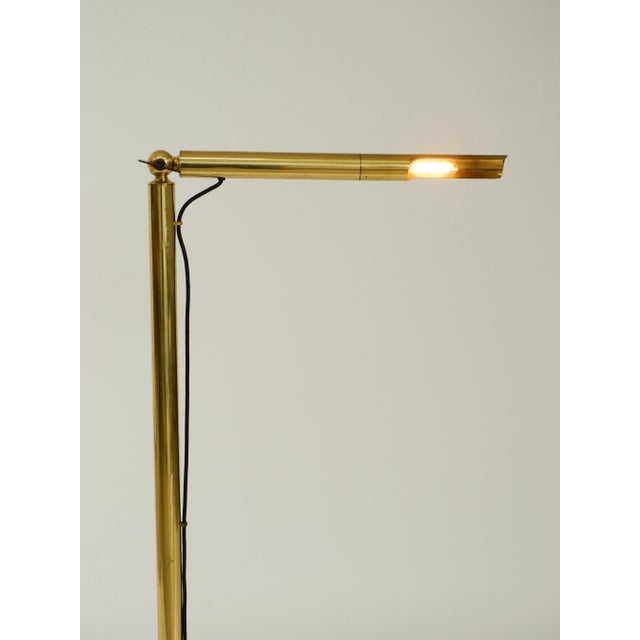 Vintage Brass Pole Light Floor Lamp by Ingo Maurer for M-Design, 1960s For Sale - Image 10 of 18