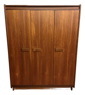 Mid-Century 3 Door Teak Wardrobe by White & Newton