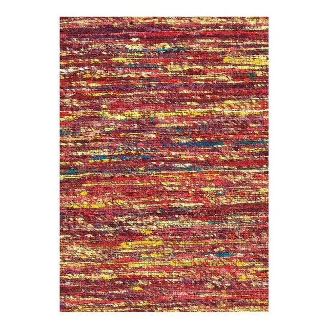 Sari-silk Modern Rug. Hand Tufted. Fine weave. These Modern rugs are sure to add a touch of modern elegance to any room in...