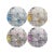 NMC pebbled vinyl leather coasters have patterns on the front and off-white on the back. These coasters can be used...