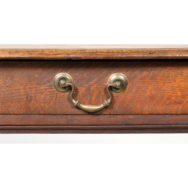 Wood William and Mary Oak Tavern Table For Sale - Image 7 of 9