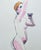 1980s female nude marker and watercolor painting by Pennsylvania artist John Reilly (1942-2021). Estate stamp verso....