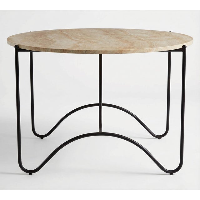 Contemporary Sarah Sherman Samuel Peggy Outdoor Oval Dining Table, Attributed For Sale - Image 3 of 3