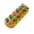 Blue Art Deco Apple Juice Bakelite and Multi-Coloured Glass Brooch, 1930s For Sale - Image 8 of 11