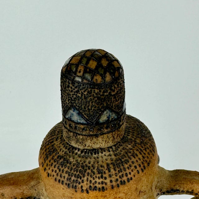 Signed, Vintage Mid Century Modern Ceramic Lidded Pitcher by Tom Hill For Sale In New York - Image 6 of 12