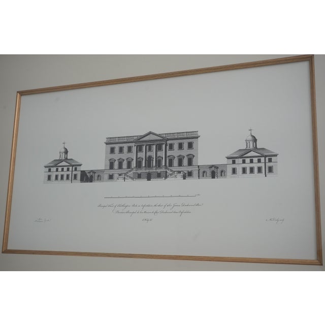 Traditional Professionally Framed & Matted Architectural Print For Sale - Image 3 of 13