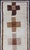 Mid 20th Century Vintage Turkish Tulu Runner With Ivory Field and Layered Brown Cross Motifs For Sale - Image 5 of 12