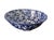 Pottery Barn Vintage Italian Stoviglierie Hand-Painted Blue & White Spongeware Ceramic Serving Bowl For Sale - Image 4 of 9