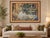 A large vintage Belgian jacquard tapestry depicting the celebrated water lily pond and gardens at Claude Monet’s Giverny...
