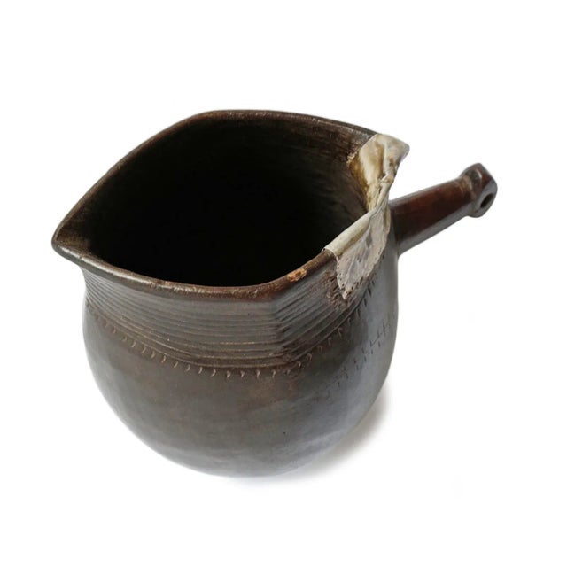 African Vintage African Tribal Village Pitcher For Sale - Image 3 of 8