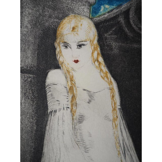 Louis Icart, Margueritte and Mephistopheles, 1928, Original Etching For Sale - Image 7 of 13
