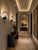 Exceptional set of six Postmodern Murano glass wall sconces, handcrafted in Italy. Each sconce features a sculptural...