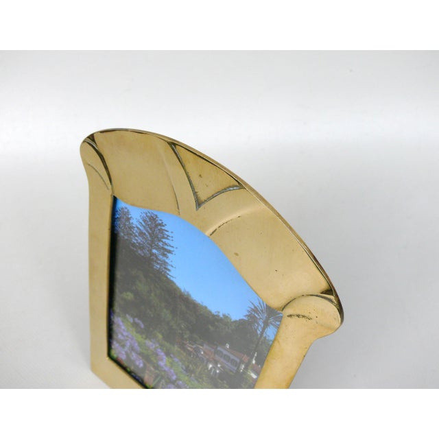 German Art Nouveau Picture Frame in Brass, 1890s For Sale - Image 13 of 17