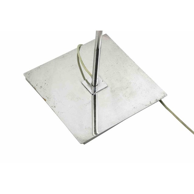 Favel chromed floor lamp is an original lamp realized for Favel in the 1970s Square chromed steel base. Mint conditions...