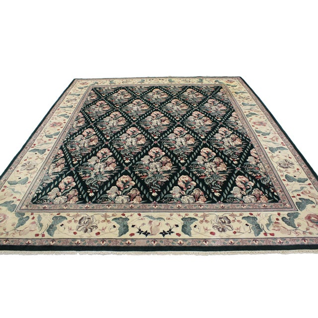 English Vintage Chinese Garden Rug, 07'10 X 09'06 For Sale - Image 3 of 6