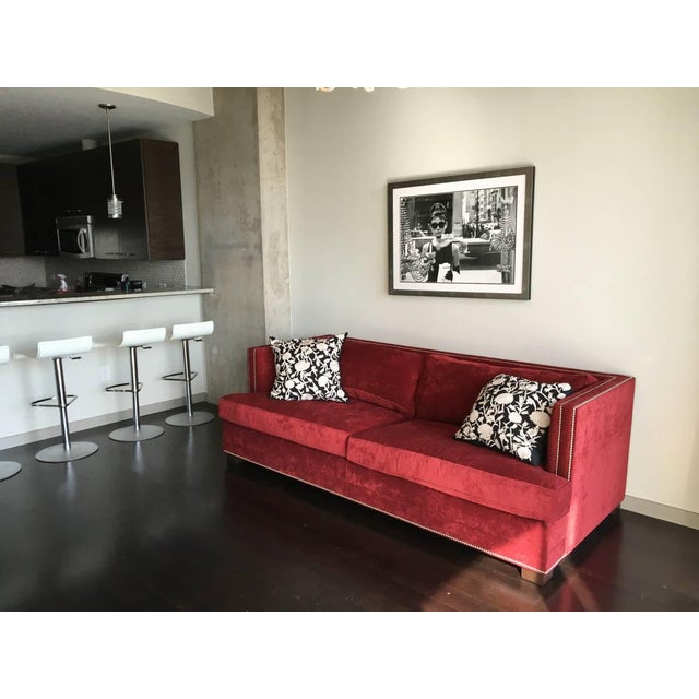 Mitchell Gold 94" Keaton Sofa in Eller-Crimson | Chairish