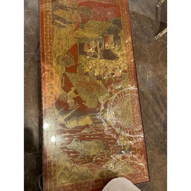 Mid 20th Century Mid 20th Century Maison Jansen Brass Coffee Table For Sale - Image 5 of 8