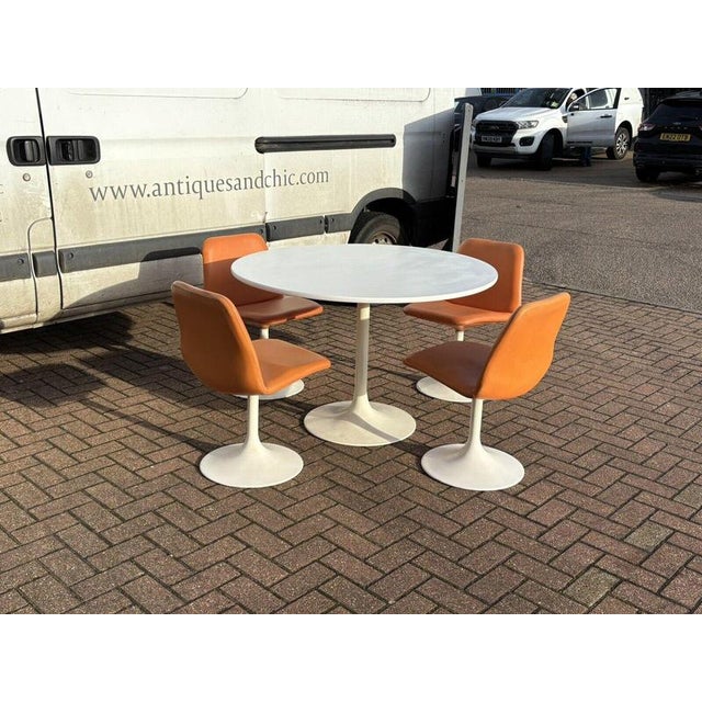 Mid Century 1970's Broderna Johanson Dining Table & Chairs Table :- 167 cms in length, 84 cms wide, 72.5 cms tall. Strong...