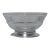 Vintage English Lead Crystal Bowl With Removable Silver Plate Base For Sale