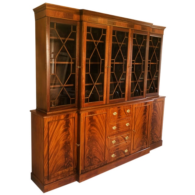 English Mahogany Cabinet with Drawers, 1960s For Sale