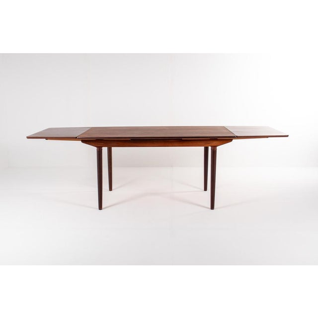 Mid-Century Danish Rosewood Extendable Dining Table by Harry Østergaard, 1960s For Sale - Image 12 of 16