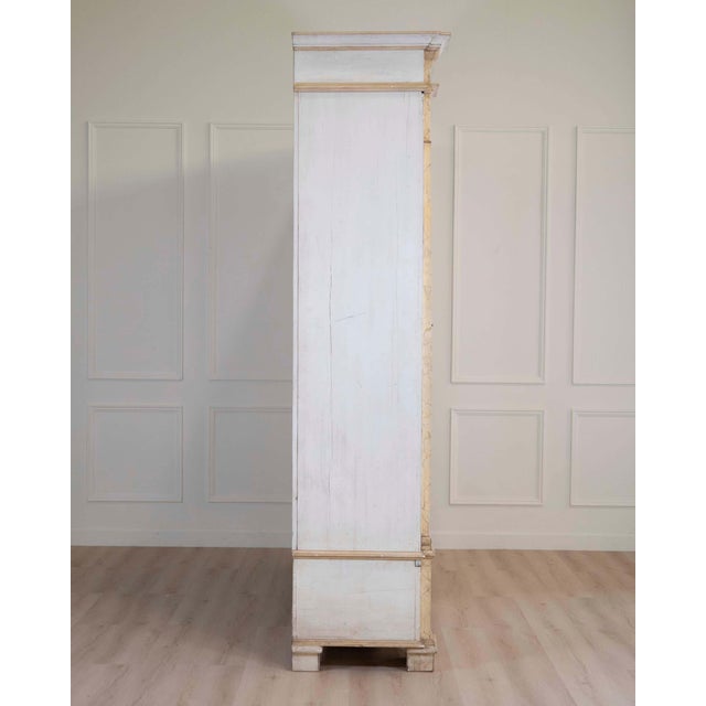 19th Century Empire-Style Lacquered Bookcase — Italian Grand Library For Sale - Image 11 of 13