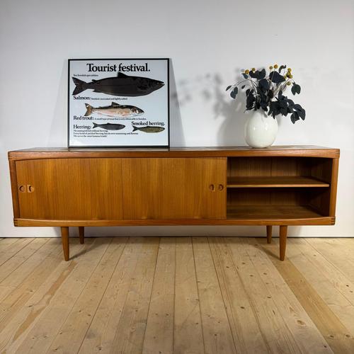 Brown Vintage Danish Sideboard in Teak by H.W. Klein for Bramin, 1960s For Sale - Image 8 of 16