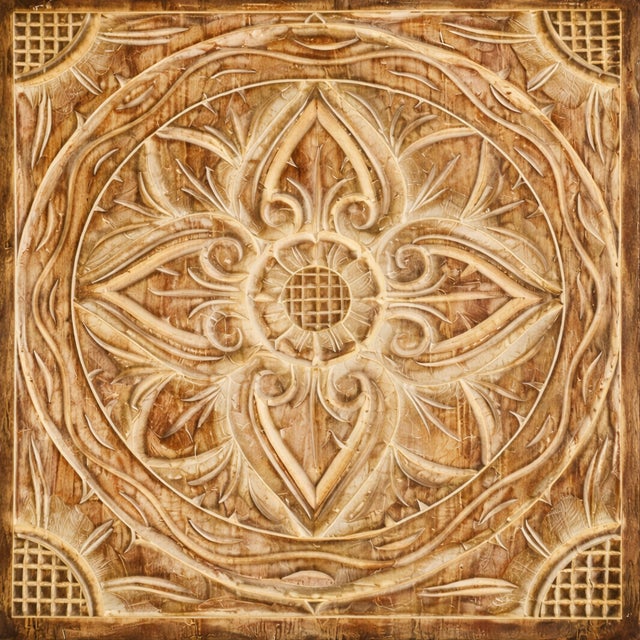 Wood Hand-Carved Solid Teak Sculptural Cabinet For Sale - Image 7 of 9