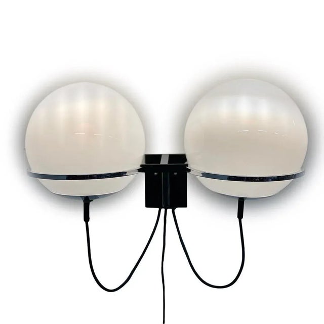 Tolkien ‘Lord of the Rings’ Wall Lamp with Two Morning Mist Glass Balloons by Raak, 1970s For Sale - Image 16 of 16