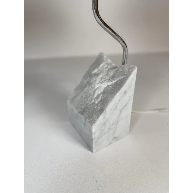 Mid-Century Marble and Steel Table Lamps from Bergboms, 1970s, Sweden, Set of 2 For Sale - Image 6 of 17