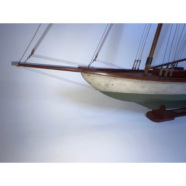 American Yacht Model of the Schooner Yacht Wanderer For Sale - Image 3 of 12