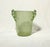Vintage 1960s Mid-Century Modern acrylic lucite bubbled translucent light green ice bucket/wine cooler in a tapered form....