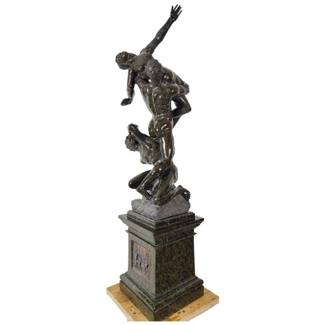 Abduction of Sabine, 19th Century, Serpentine Sculpture For Sale - Image 3 of 14