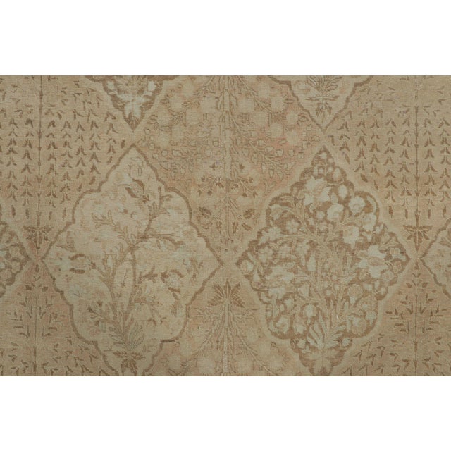 Traditional Antique Persian Tabriz Rug With Dense Floral Patterns in Beige - Rug & Kilim For Sale - Image 3 of 7