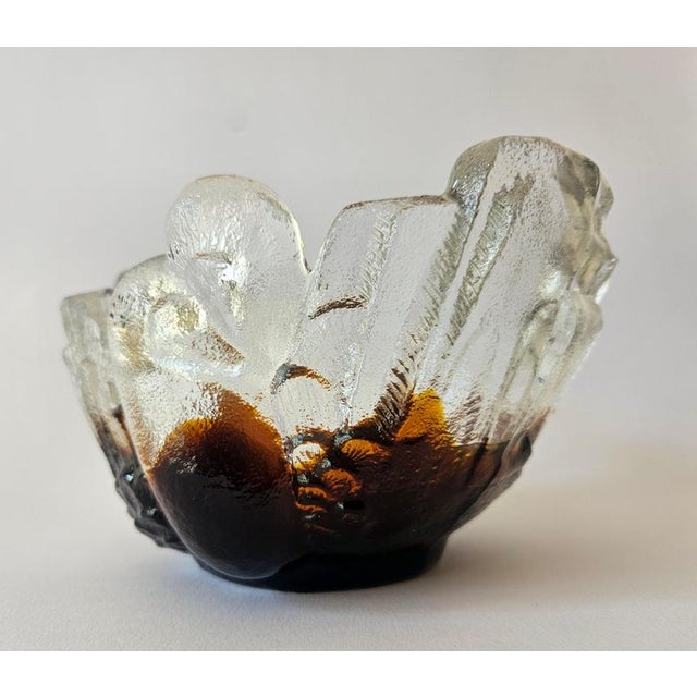Mid-Century Glass Bowl by Pertti Santalahti for Humppila, Finland, 1960s For Sale - Image 9 of 16