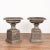 Pair, Mid 20th Century Cast Iron Planting Urns Resting on Square Plinth For Sale - Image 13 of 13
