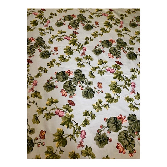 Vintage Botanical Fabric by the Yard : Williamsburg Interpretation by Schumacher Fabrics For Sale