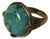 1990s Barse Turquoise Gold Ring (Unisex), Size 10.5 For Sale