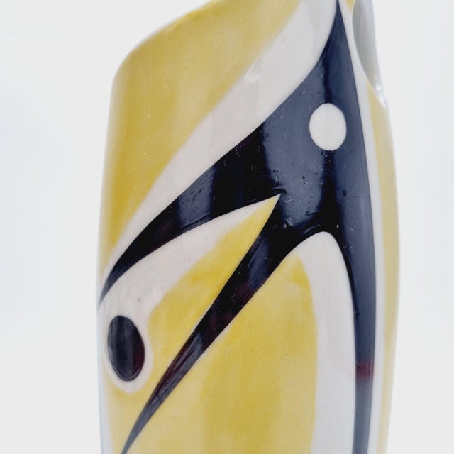 Vintage Art Deco Zsolnay Porcelain Vase by János Török, 1960s For Sale - Image 10 of 12