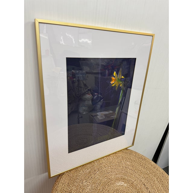 Abstract Expressionism Isabel Wyatt Midnight Daffodil Original Painting, Signed For Sale - Image 3 of 12